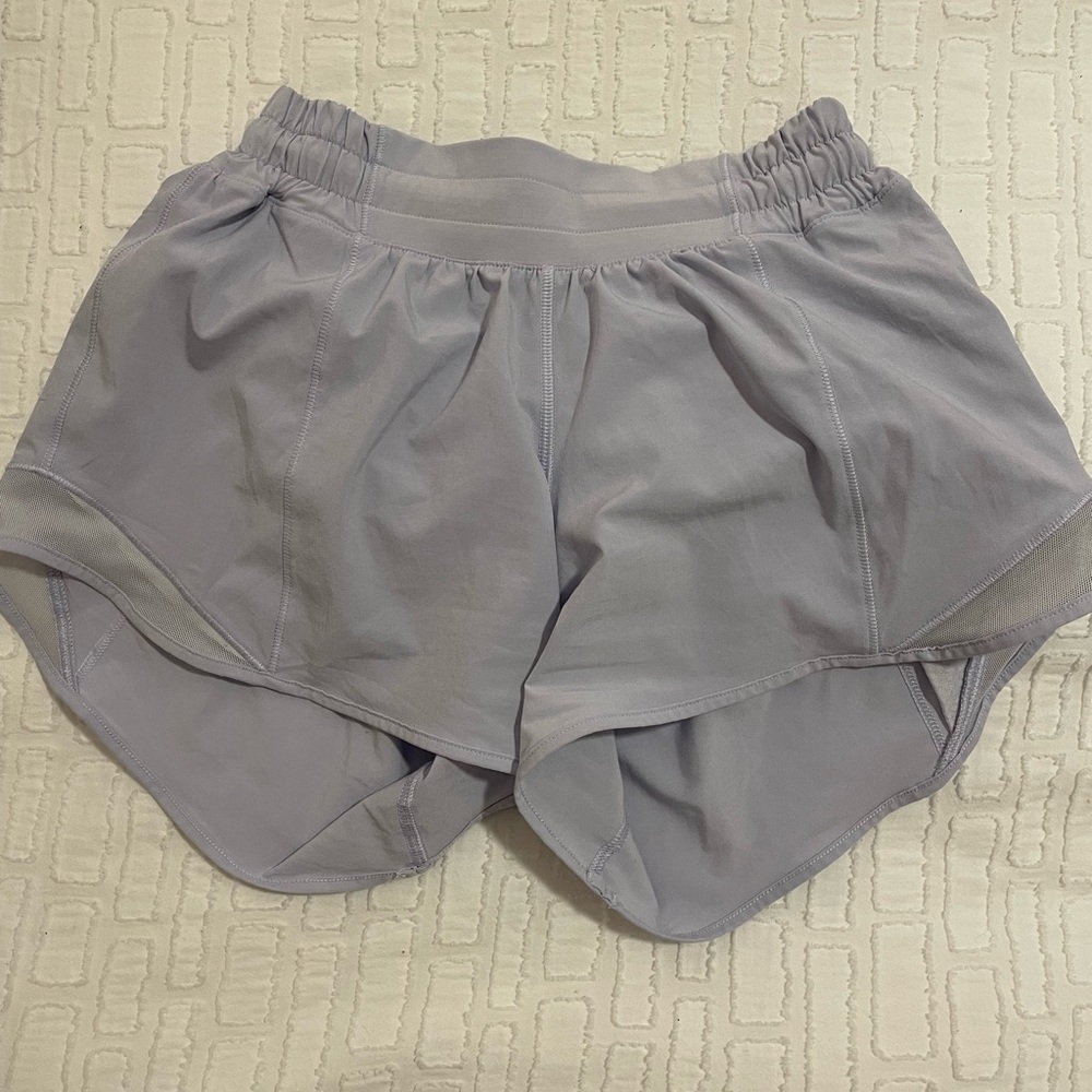 Lululemon Hotty Hot Shorts, Low Rise 4 inch, Patel Blue, Size 2.